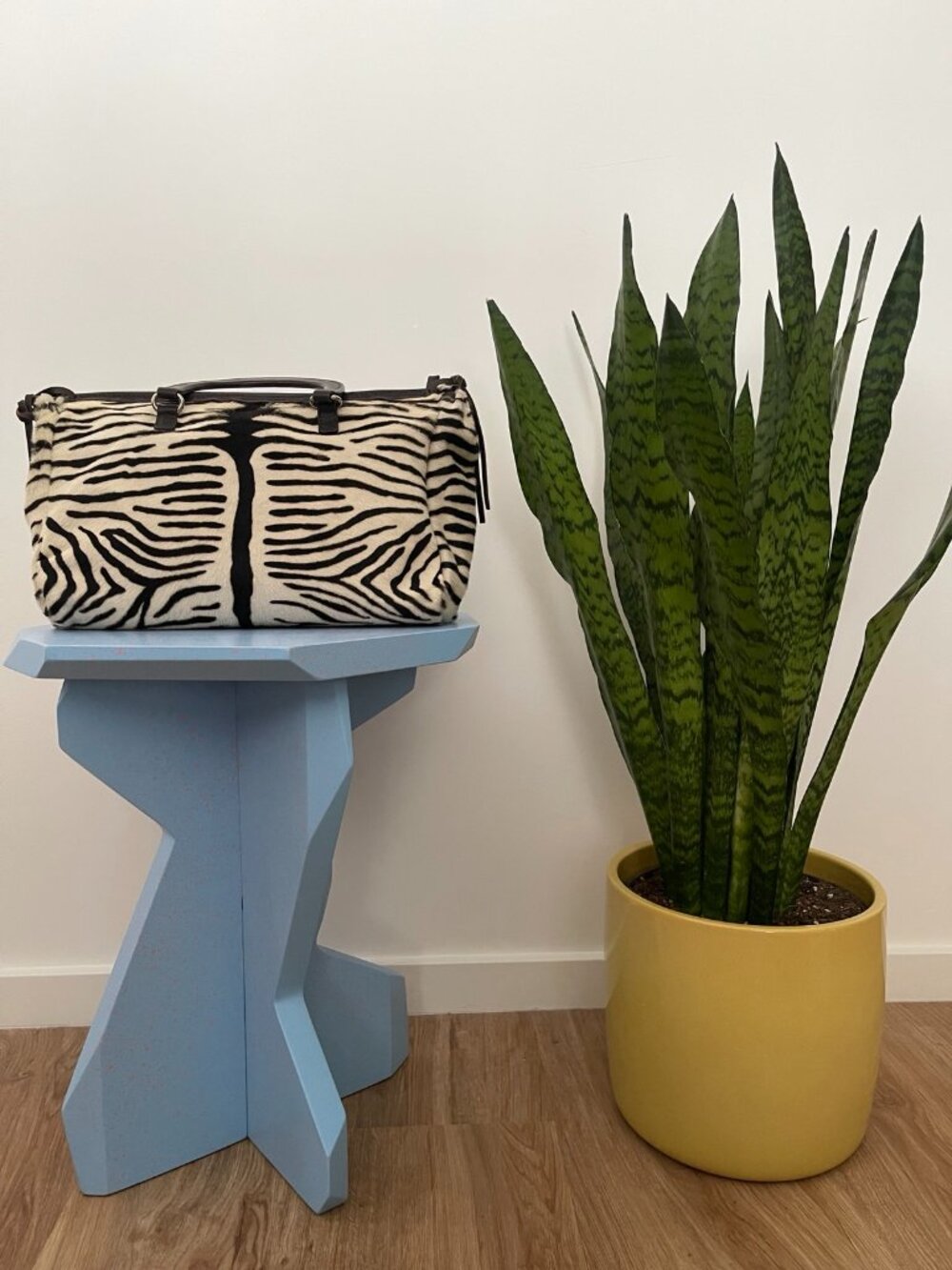 Vintage Prada Zebra Print Pony Hair Bag